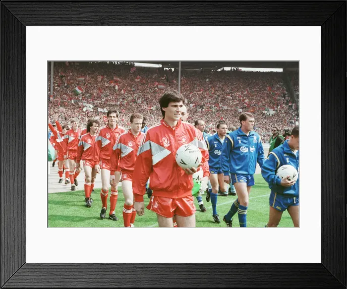 Framed Print : Liverpool verses Wimbledon FA Cup final at Wembley Stadium Framed Print : Liverpool verses Wimbledon FA Cup final at Wembley Stadium