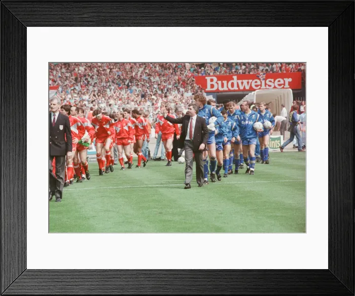 Framed Print : Liverpool verses Wimbledon FA Cup final at Wembley Stadium