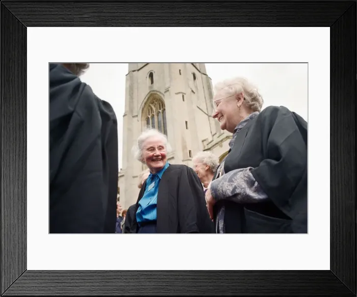 Framed Print : A ceremony to mark the 50th anniversary of the introduction of degrees for women