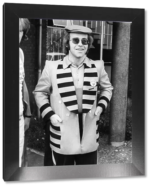 Elton John, singer and songwriter pictured in Newcastle June 1977