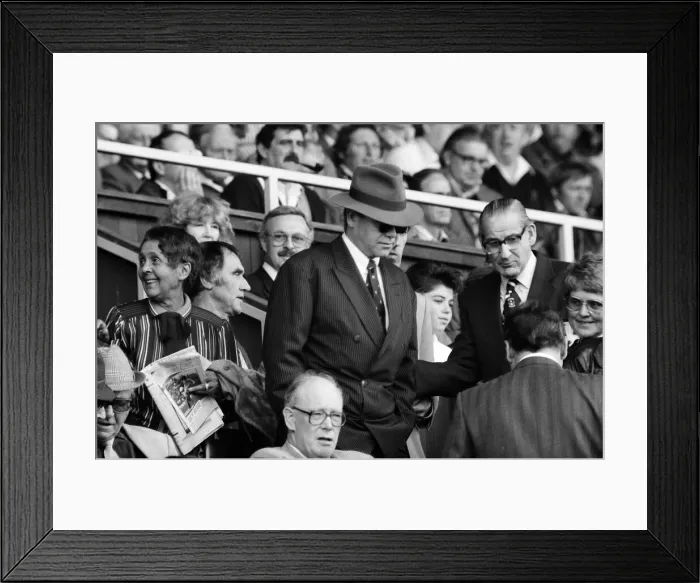 Framed Print : Elton John watching the Coventry City v Watford football match Framed Print : Elton John watching the Coventry City v Watford football match