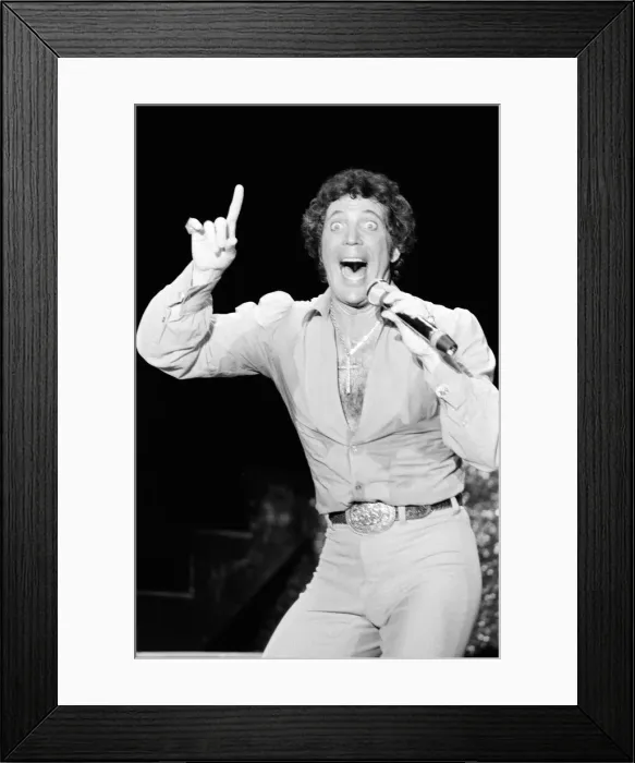 Framed Print : Tom Jones in concert in America. April 1983 Framed Print : Tom Jones in concert in America. April 1983