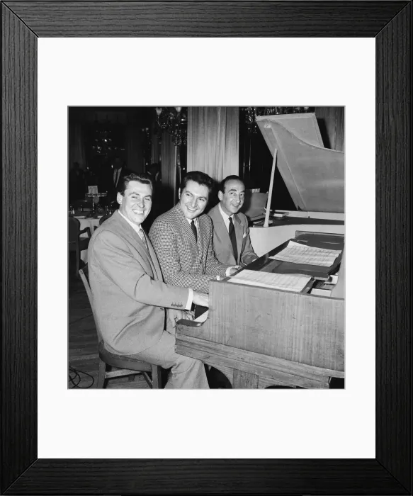 Framed Print : Recording Stars at Variety Clubs Golden Disc Luncheon Framed Print : Recording Stars at Variety Clubs Golden Disc Luncheon