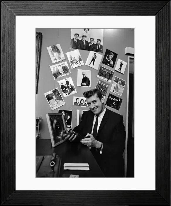 Framed Print : Record producer Joe Meek in his bedroom studios. 14th October 1964 Framed Print : Record producer Joe Meek in his bedroom studios. 14th October 1964