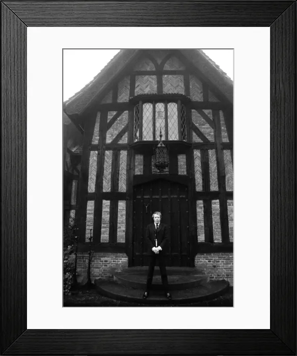 Framed Print : Music manager Robert Stigwood at his home in Stanmore. 24th February 1969 Framed Print : Music manager Robert Stigwood at his home in Stanmore. 24th February 1969