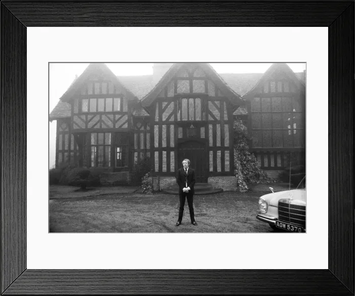 Framed Print : Music manager Robert Stigwood at his home in Stanmore. 24th February 1969 Framed Print : Music manager Robert Stigwood at his home in Stanmore. 24th February 1969