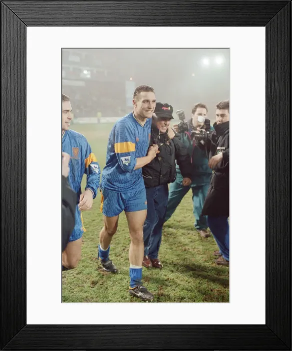 Framed Print : Wimbledon verses Aston Villa. FA Cup 4th Round replay at Selhurst Park