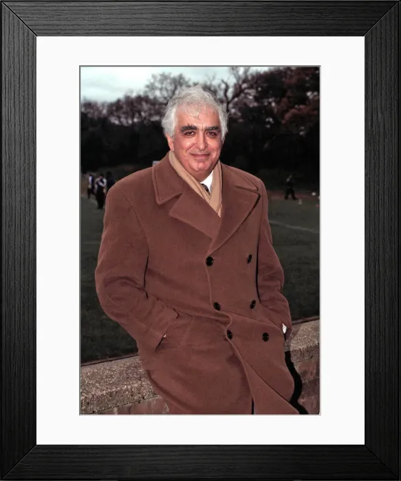 Framed Print : Sam Hammam, director of Wimbledon Football Club. Pictured at a training session Framed Print : Sam Hammam, director of Wimbledon Football Club. Pictured at a training session