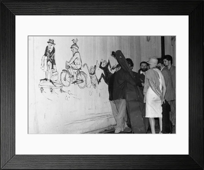 Framed Print : A Beatnik party at Hampstead. August 1960 Framed Print : A Beatnik party at Hampstead. August 1960