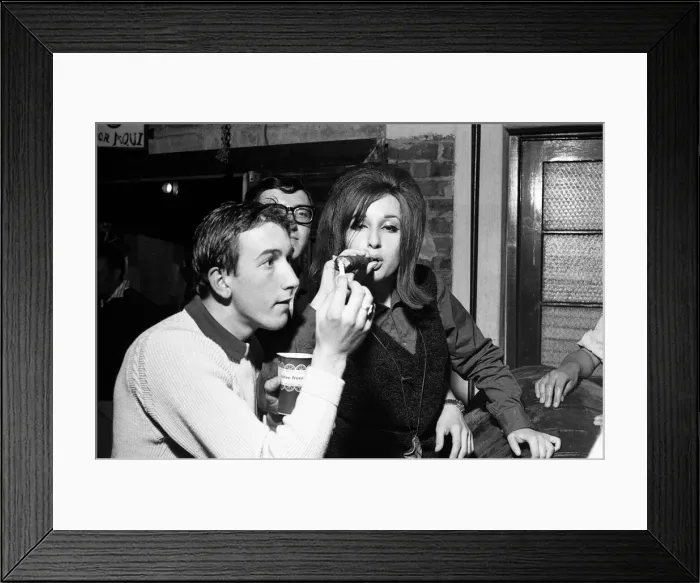 Framed Print : A Beatnik party at Hampstead. August 1960 Framed Print : A Beatnik party at Hampstead. August 1960