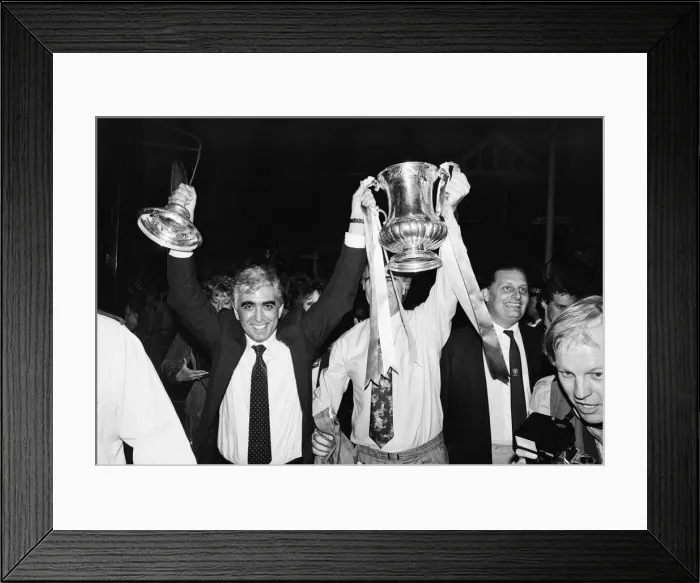 Framed Print : Liverpool verses Wimbledon. FA Cup final at Wembley Stadium