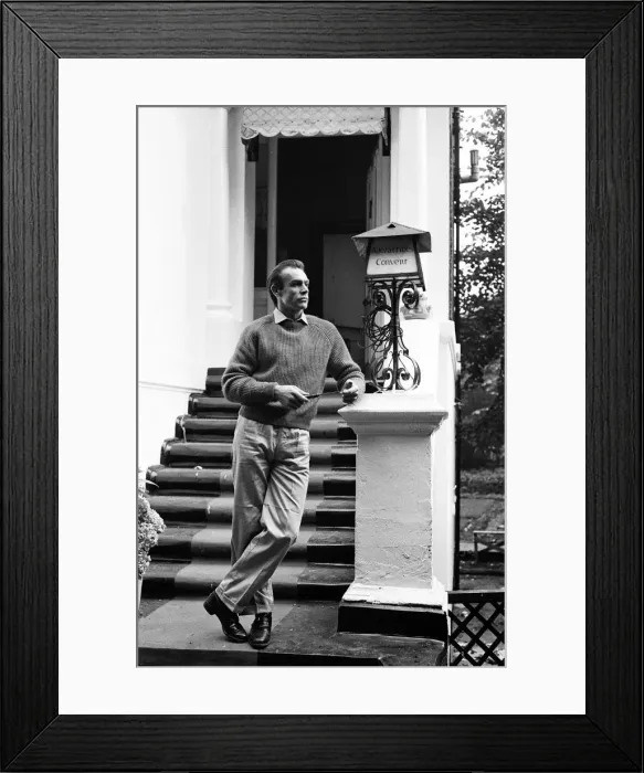 Framed Print : Sean Connery pictured at his new house in Acton. The house was once a Convent Framed Print : Sean Connery pictured at his new house in Acton. The house was once a Convent