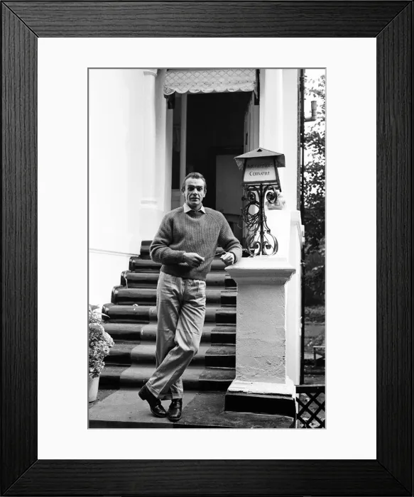 Framed Print : Sean Connery pictured at his new house in Acton. The house was once a Convent Framed Print : Sean Connery pictured at his new house in Acton. The house was once a Convent