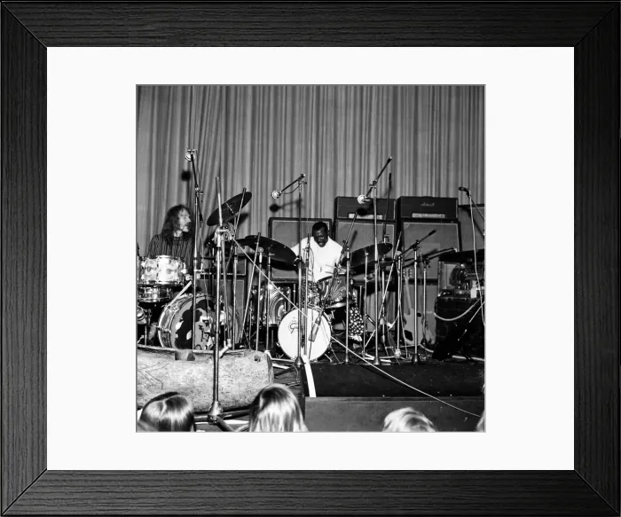 Framed Print : Beat drummer Ginger Baker in the fight for the worlds heavyweight drumming championship Framed Print : Beat drummer Ginger Baker in the fight for the worlds heavyweight drumming championship