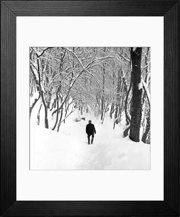 Framed Print : Snuff Mills park under a blanket of snow 4th January 1963 Framed Print : Snuff Mills park under a blanket of snow 4th January 1963