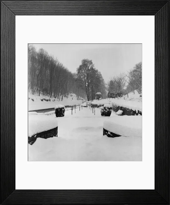 Framed Print : Snuff Mills park under a blanket of snow 4th January 1963 Framed Print : Snuff Mills park under a blanket of snow 4th January 1963