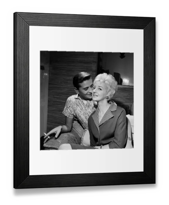 Framed Print : John Kennedy, Tommy Steeles 28 year old manager, is engaged to an Australian Framed Print : John Kennedy, Tommy Steeles 28 year old manager, is engaged to an Australian