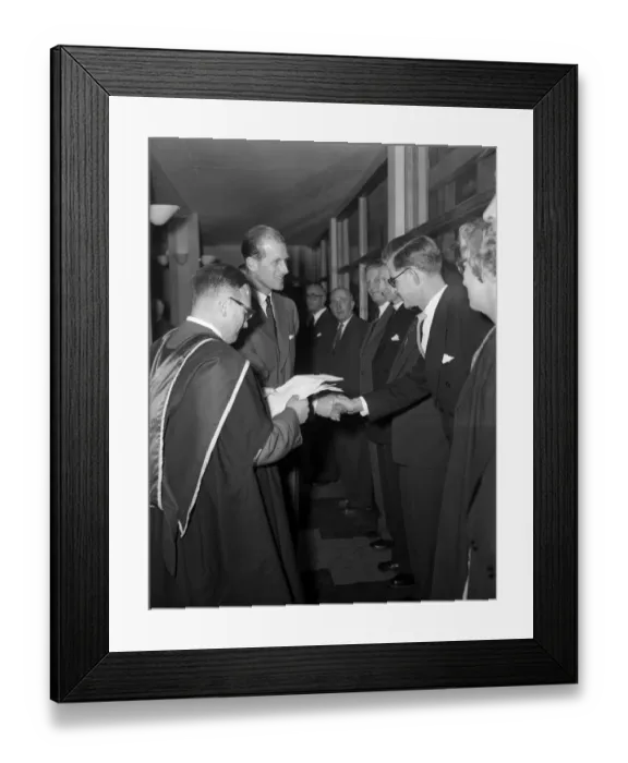 Framed Print : Prince Philip, Duke of Edinburgh at Lockleaze School, Bristol. 29th October 1959