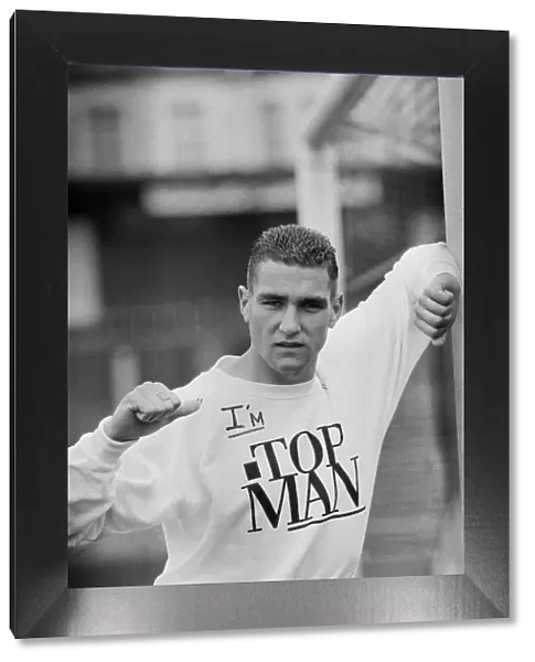 Vinnie Jones pictured during a photocall for Wimbledon Football club