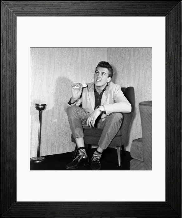 Framed Print : Rock and roll singer Vince Eager. 20th August 1959 Framed Print : Rock and roll singer Vince Eager. 20th August 1959