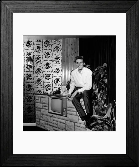 Framed Print : Singer Billy Fury at home. 27th January 1963 Framed Print : Singer Billy Fury at home. 27th January 1963
