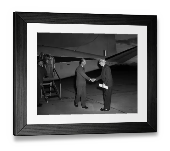 Framed Print : Prince Philip, Duke of Edinburgh arrives at Filton. 29th October 1959