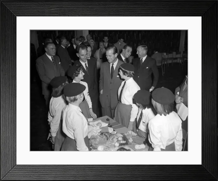 Framed Print : Prince Philip, Duke of Edinburgh at Lockleaze School (Wheatsheaf Club), Bristol Framed Print : Prince Philip, Duke of Edinburgh at Lockleaze School (Wheatsheaf Club), Bristol