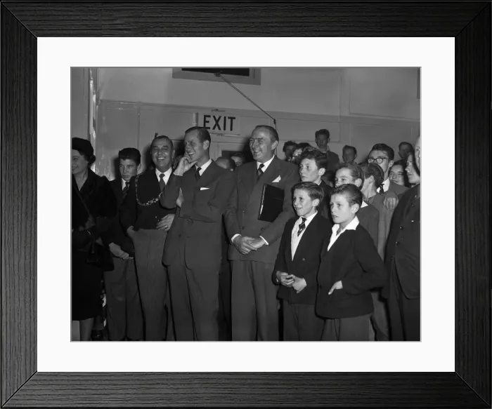 Framed Print : Prince Philip, Duke of Edinburgh at Eagle House Youth Club, Bristol. 29th October 1959