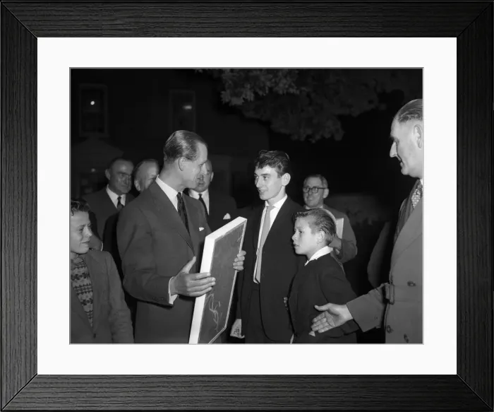 Framed Print : Prince Philip, Duke of Edinburgh at Eagle House Youth Club, Bristol. 29th October 1959