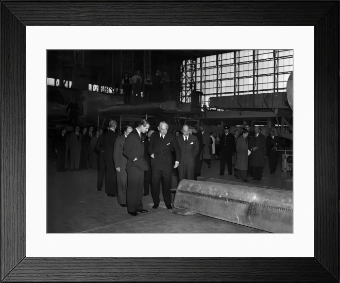 Framed Print : Prince Philip, Duke of Edinburgh at BAC, Bristol. 6th November 1953 Framed Print : Prince Philip, Duke of Edinburgh at BAC, Bristol. 6th November 1953