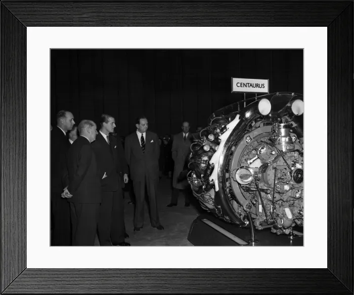 Framed Print : Prince Philip, Duke of Edinburgh at BAC, Bristol. 6th November 1953