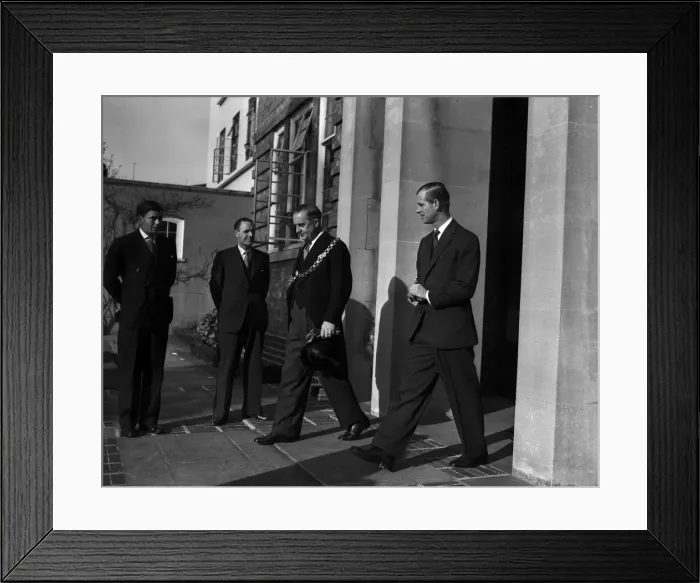 Framed Print : Prince Philip, Duke of Edinburgh at BAC, Bristol. 6th November 1953 Framed Print : Prince Philip, Duke of Edinburgh at BAC, Bristol. 6th November 1953