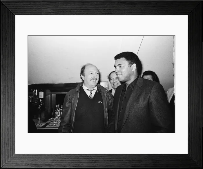 Framed Print : Muhammad Ali at Nuneaton. The boxing legend brought his own kind of magic to thrill Framed Print : Muhammad Ali at Nuneaton. The boxing legend brought his own kind of magic to thrill
