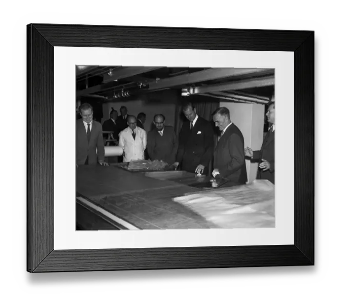 Framed Print : Prince Philip, Duke of Edinburgh during a visit to Bristol