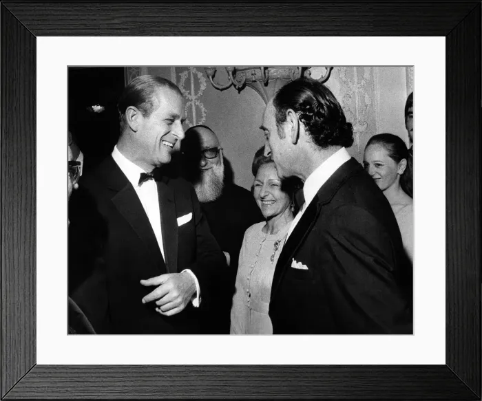 Framed Print : Prince Philip, Duke of Edinburgh attends the Heathlands Banquet at the Midland Hotel