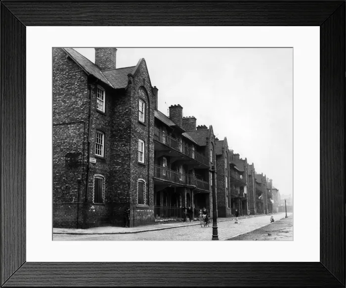 Framed Print : View at the rear of Gildarts Gardens, near Eldon Grove, Liverpool, Merseyside Framed Print : View at the rear of Gildarts Gardens, near Eldon Grove, Liverpool, Merseyside
