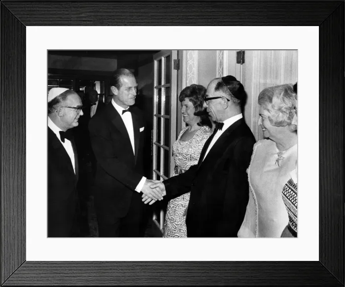 Framed Print : Prince Philip, Duke of Edinburgh attends the Heathlands banquet at the Midland Hotel