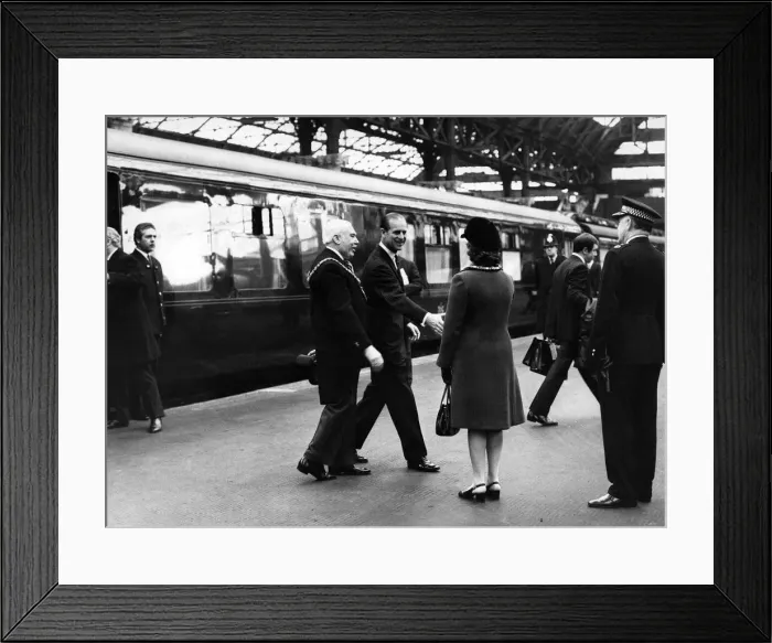 Framed Print : Prince Philip, Duke of Edinburgh visits Salford University