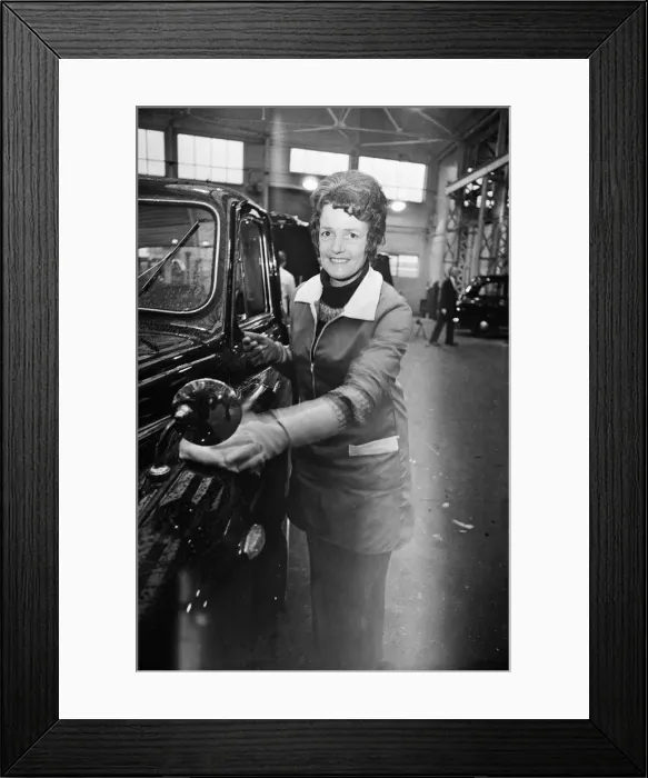 Framed Print : Carbodies factory, producing The London Taxi. The London Taxi Company was a taxi Framed Print : Carbodies factory, producing The London Taxi. The London Taxi Company was a taxi