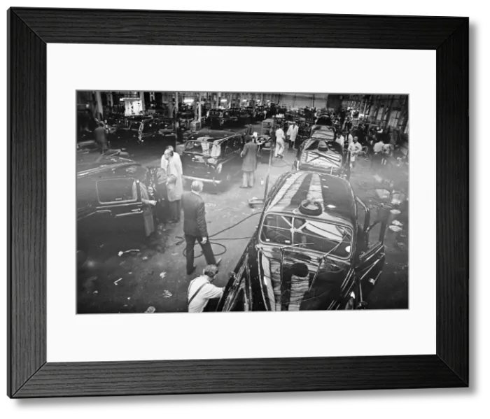 Framed Print : Carbodies factory, producing The London Taxi. The London Taxi Company was a taxi Framed Print : Carbodies factory, producing The London Taxi. The London Taxi Company was a taxi