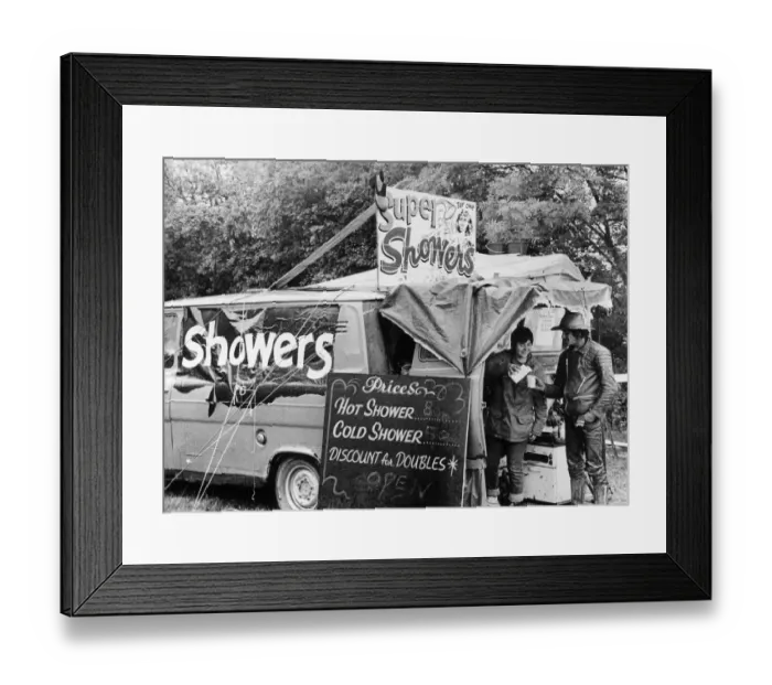 Framed Print : Glastonbury Festival, Pilton, Somerset. Picture shows scenes from the 1985