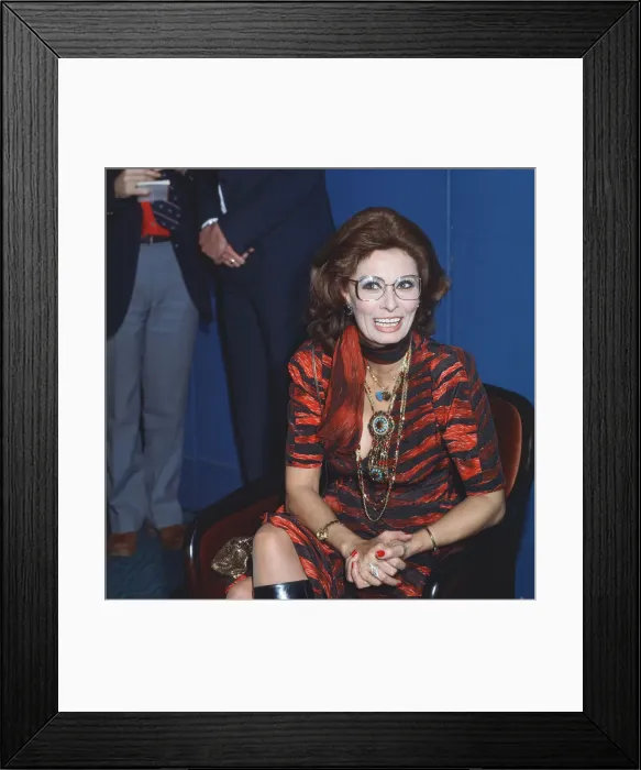 Framed Print : Sophia Loren. Actor. Italian. Picture during a photocall Framed Print : Sophia Loren. Actor. Italian. Picture during a photocall