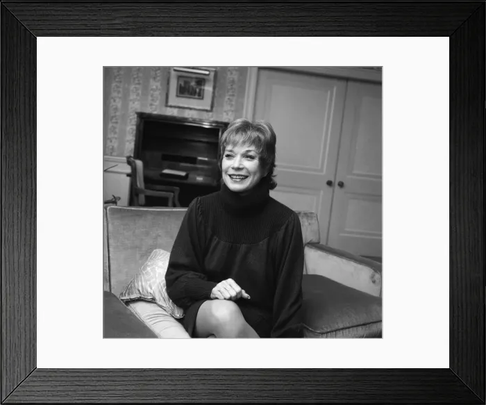 Framed Print : Shirley MacLaine (born Shirley MacLean Beaty; April 24, 1934) is an American film Framed Print : Shirley MacLaine (born Shirley MacLean Beaty; April 24, 1934) is an American film