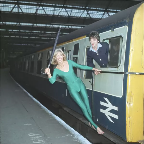Diana Moran, keep fit expert, recruited 12 South London commuters at Waterloo Station