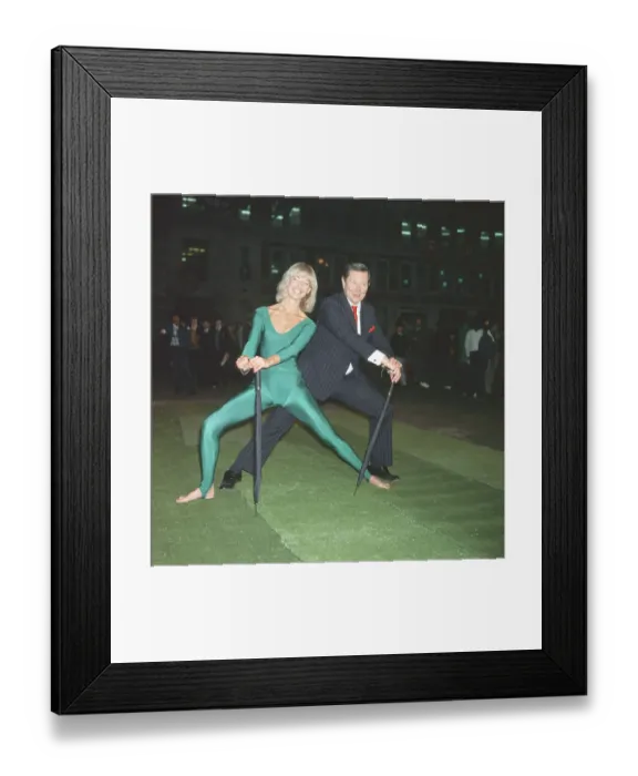 Framed Print : Diana Moran, keep fit expert, recruited 12 South London commuters at Waterloo Station Framed Print : Diana Moran, keep fit expert, recruited 12 South London commuters at Waterloo Station