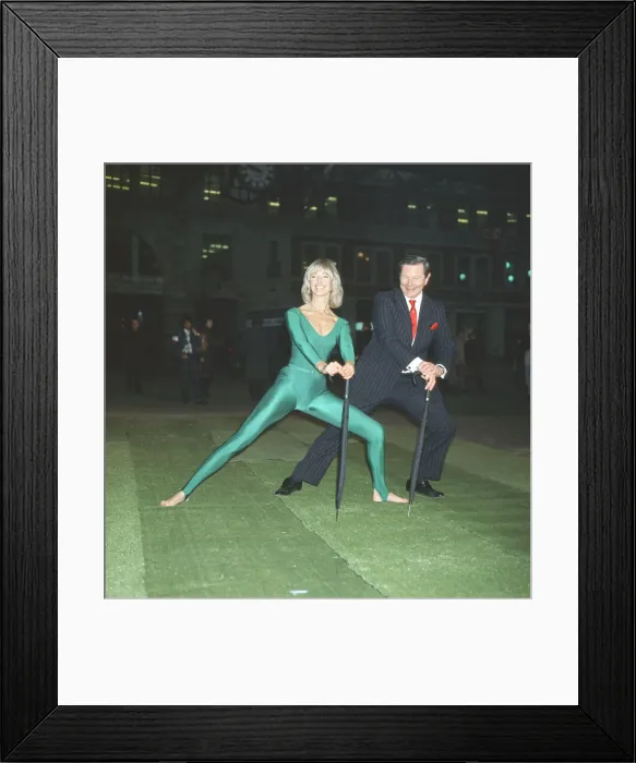 Framed Print : Diana Moran, keep fit expert, recruited 12 South London commuters at Waterloo Station Framed Print : Diana Moran, keep fit expert, recruited 12 South London commuters at Waterloo Station