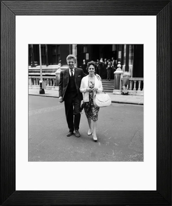 Framed Print : Tommy Steele court case. Tommy Steele flew in a chartered plane from Blackpool to give Framed Print : Tommy Steele court case. Tommy Steele flew in a chartered plane from Blackpool to give