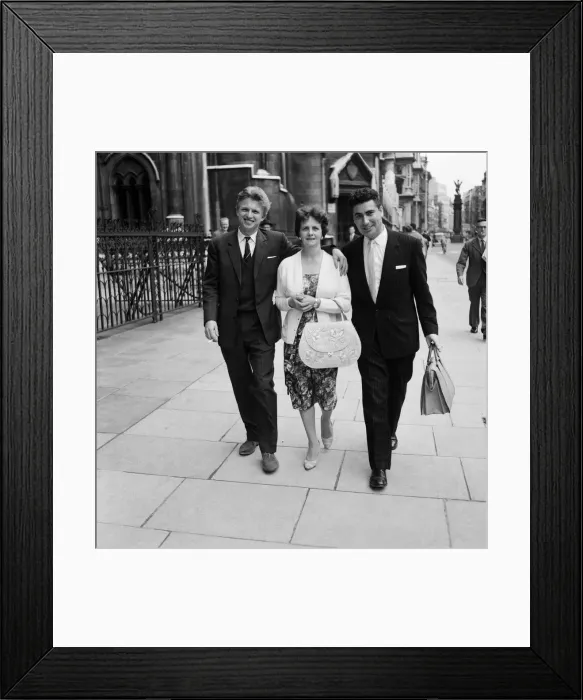 Framed Print : Tommy Steele court case. Tommy Steele flew in a chartered plane from Blackpool to give Framed Print : Tommy Steele court case. Tommy Steele flew in a chartered plane from Blackpool to give