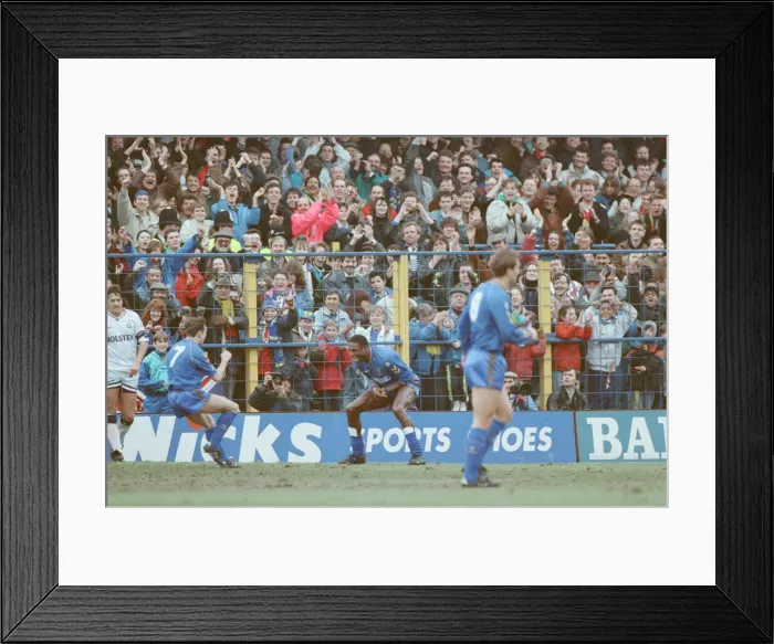 Framed Print : Wimbledon verses Tottenham Hotspur at Plough Lane, home of Wimbledon Football Club Framed Print : Wimbledon verses Tottenham Hotspur at Plough Lane, home of Wimbledon Football Club