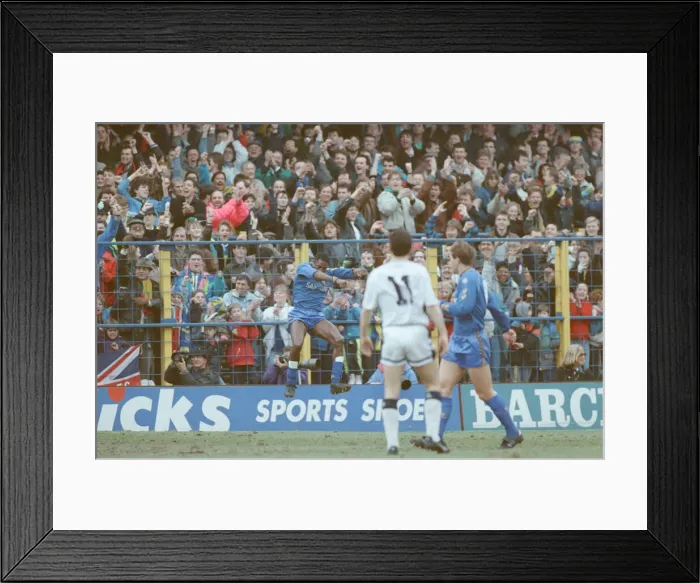 Framed Print : Wimbledon verses Tottenham Hotspur at Plough Lane, home of Wimbledon Football Club Framed Print : Wimbledon verses Tottenham Hotspur at Plough Lane, home of Wimbledon Football Club